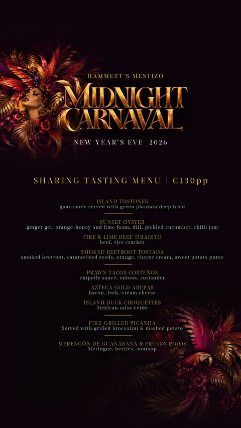 New Year's Eve Dinner & Reception: Midnight Carnaval