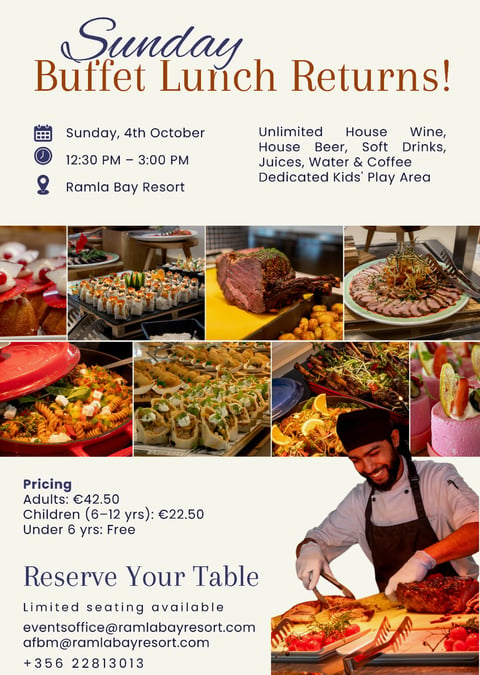 Sunday Buffet Lunch @ Terramar Restaurant