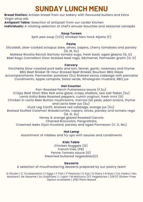 Sunday Buffet Lunch @ Terramar Restaurant