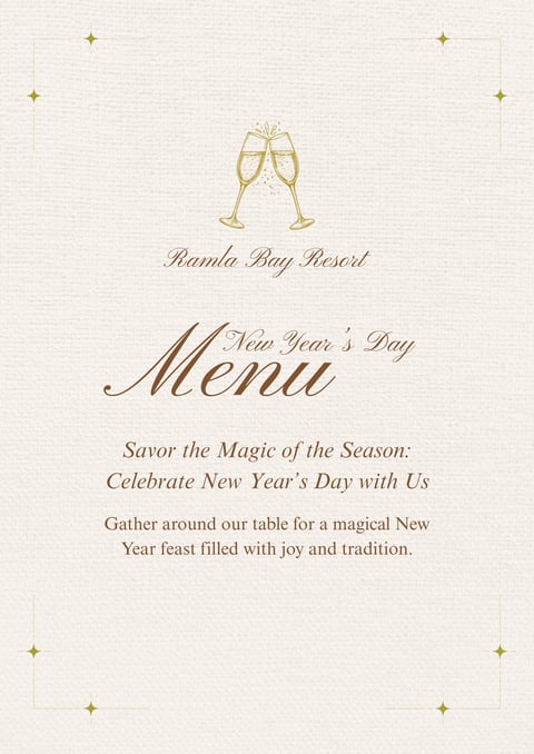 New Year`s Day Buffet Lunch