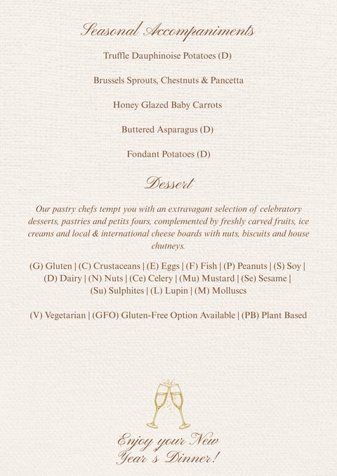 New Year`s Eve Buffet Dinner