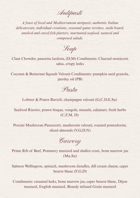Christmas Eve Buffet Dinner