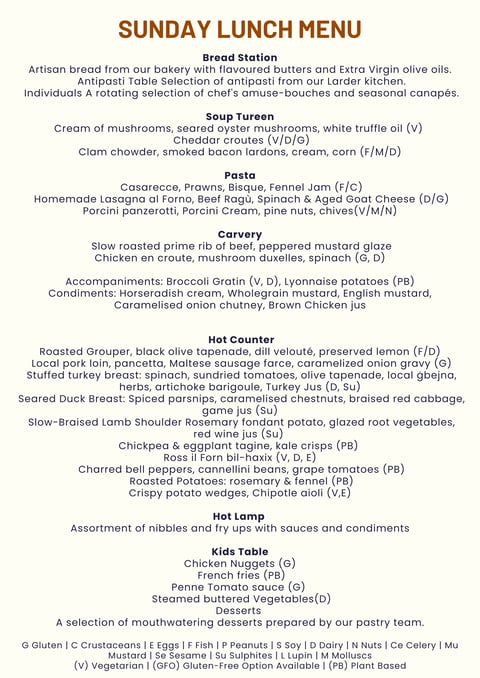 Sunday Buffet Lunch @ Terramar Restaurant