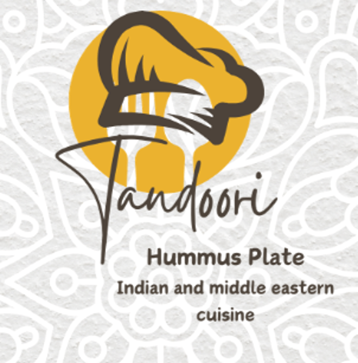 Tandoori hummus plate - Indian and middle eastern cuisine (Halal)