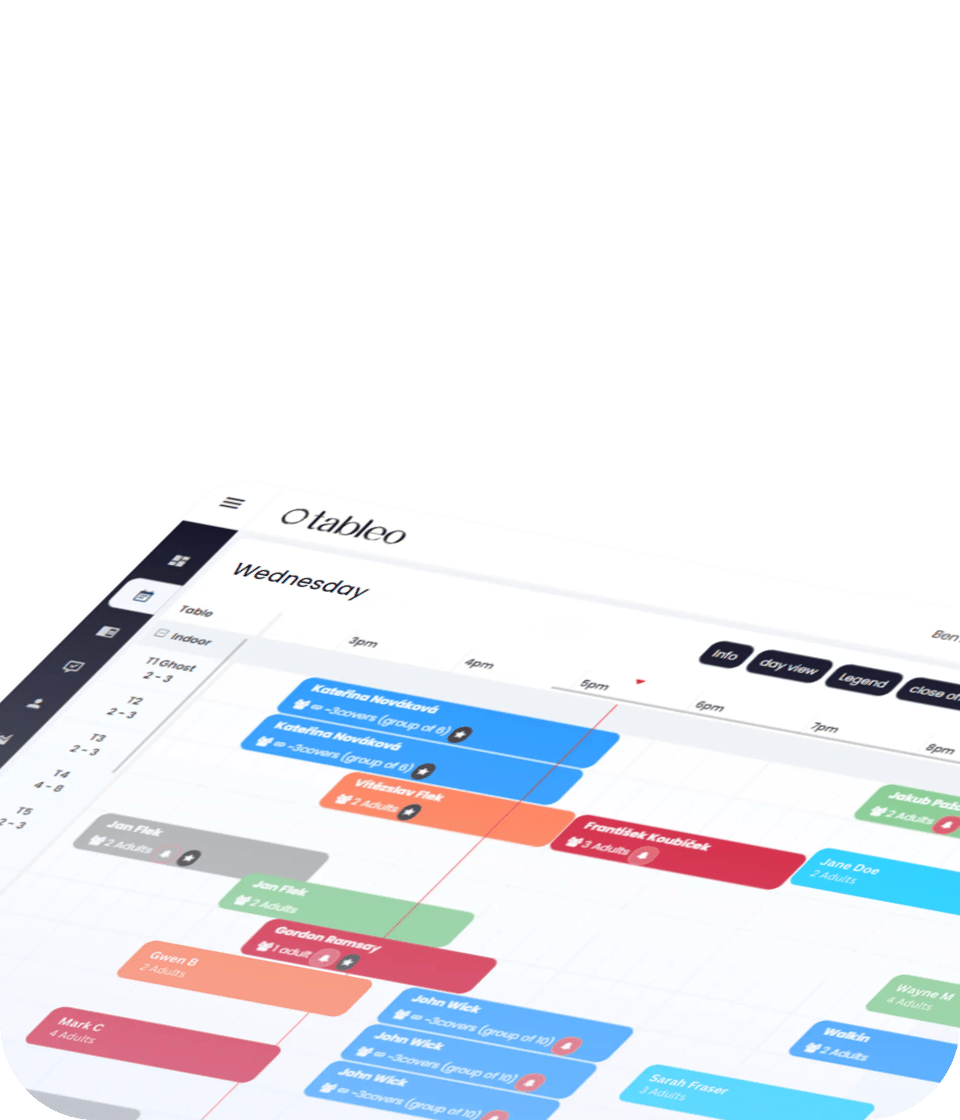 Tableo restaurant reservation system preview